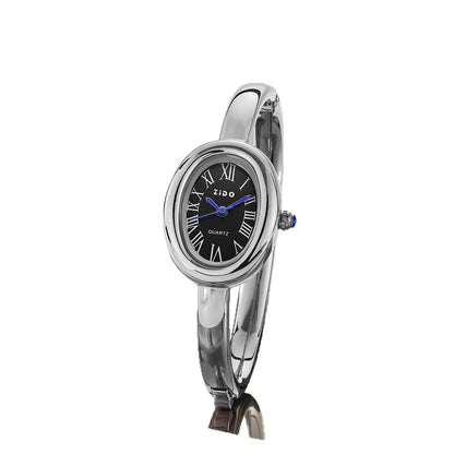 Zido New Watch Women's Rose Gold Accessible Luxury High-End Niche Design Oval Bracelet Women's Watch Hot Style