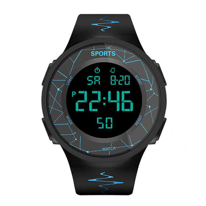 Waterproof luminous electronic watch men's trendy simple female junior high school students children's multi-functional sports watch