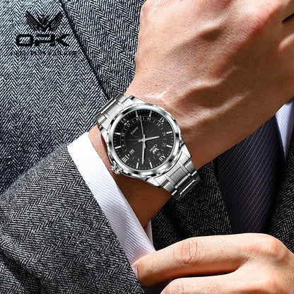 OPK brand new waterproof luminous men's watch fashion luxury wrist watch business personality quartz men's watch