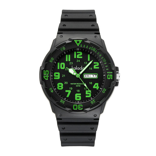 Trendy watches men's sports men's students waterproof anti-fall boys double calendar watch generation box link