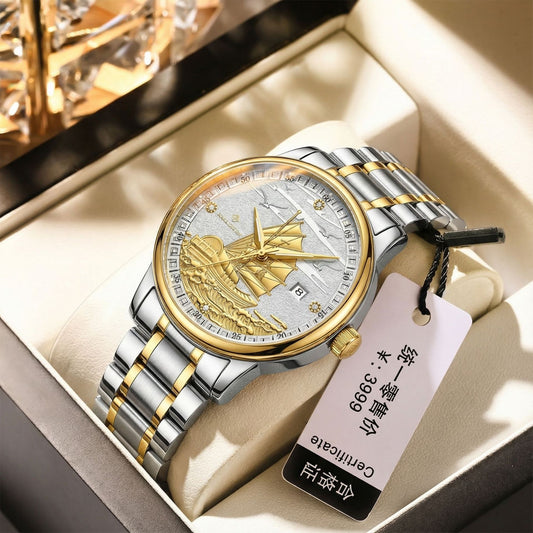 Swiss Louis Jelun Brand Live Broadcast Foreign Trade New Cross-Border Popular Watch Women's One-Piece Delivery Men's Quartz Watch