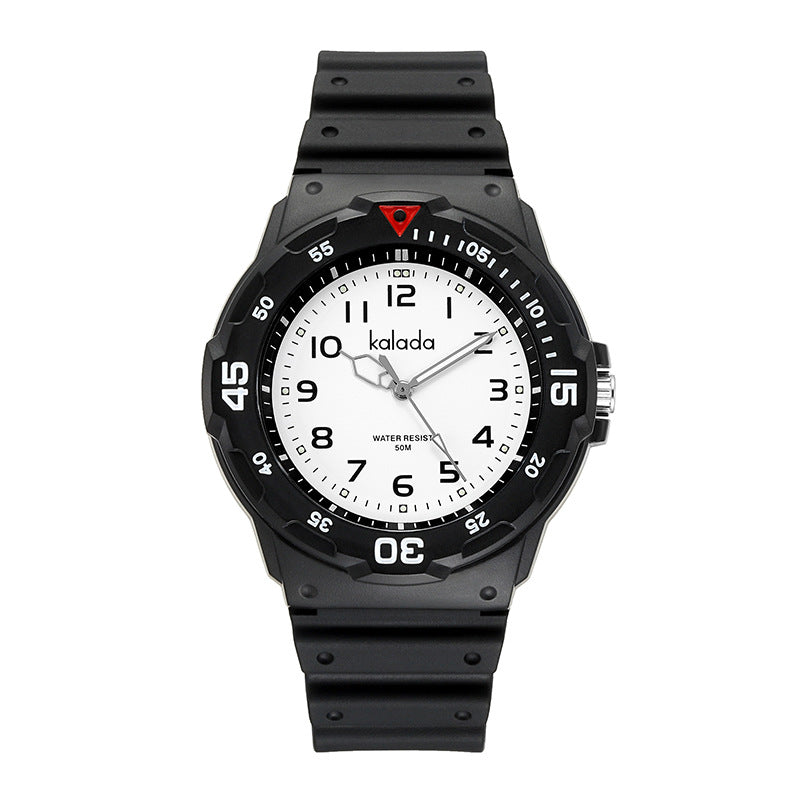 Trendy watches men's sports men's students waterproof anti-fall boys double calendar watch generation box link
