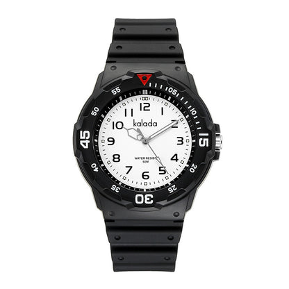 Trendy watches men's sports men's students waterproof anti-fall boys double calendar watch generation box link
