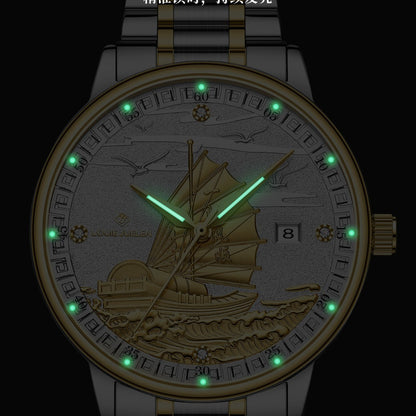 Swiss Louis Jelun Brand Live Broadcast Foreign Trade New Cross-Border Popular Watch Women's One-Piece Delivery Men's Quartz Watch
