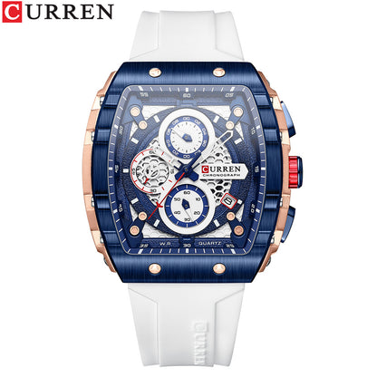 Curren/Curren 8442 Neutral Waterproof and Waterproof Calendar Watch Men's Multifunctional Six-Hand Quartz Watch