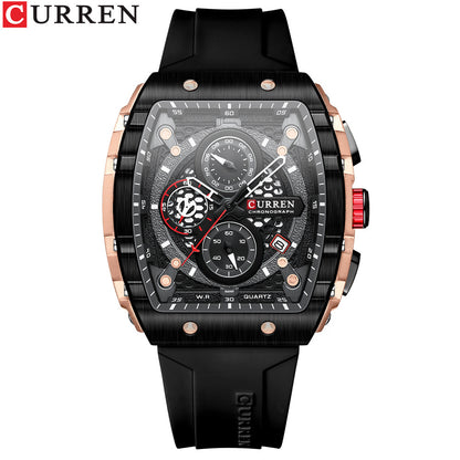Curren/Curren 8442 Neutral Waterproof and Waterproof Calendar Watch Men's Multifunctional Six-Hand Quartz Watch