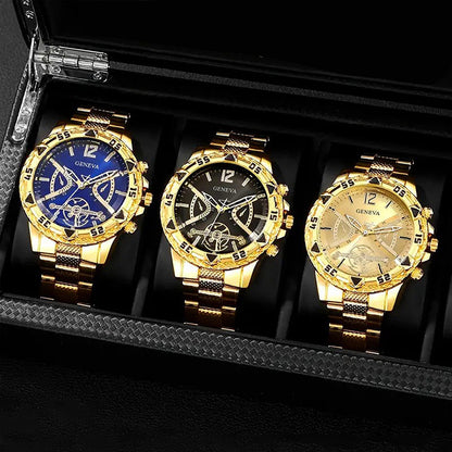 Business Men's Watch Men's genuine goods Volkswagen All-Non-Automatic Mechanical Watch Steel Band Men's Business Waterproof Quartz Wrist Watch