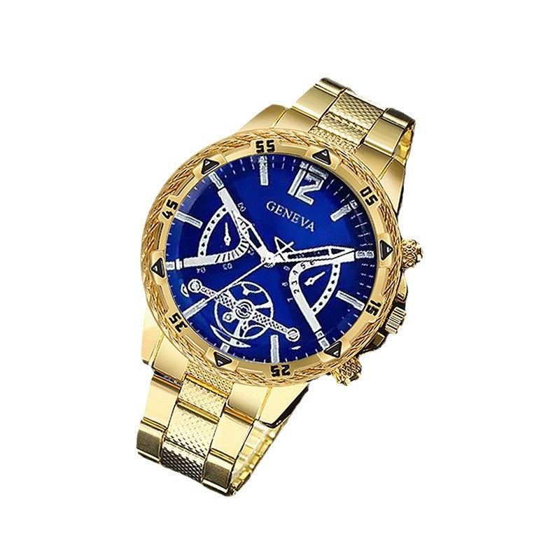 Business Men's Watch Men's genuine goods Volkswagen All-Non-Automatic Mechanical Watch Steel Band Men's Business Waterproof Quartz Wrist Watch