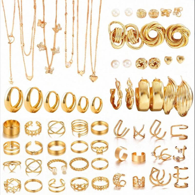 Earrings Necklaces Jewelry Sets Cross-Border European and American New Earrings Necklace Jewelry Set