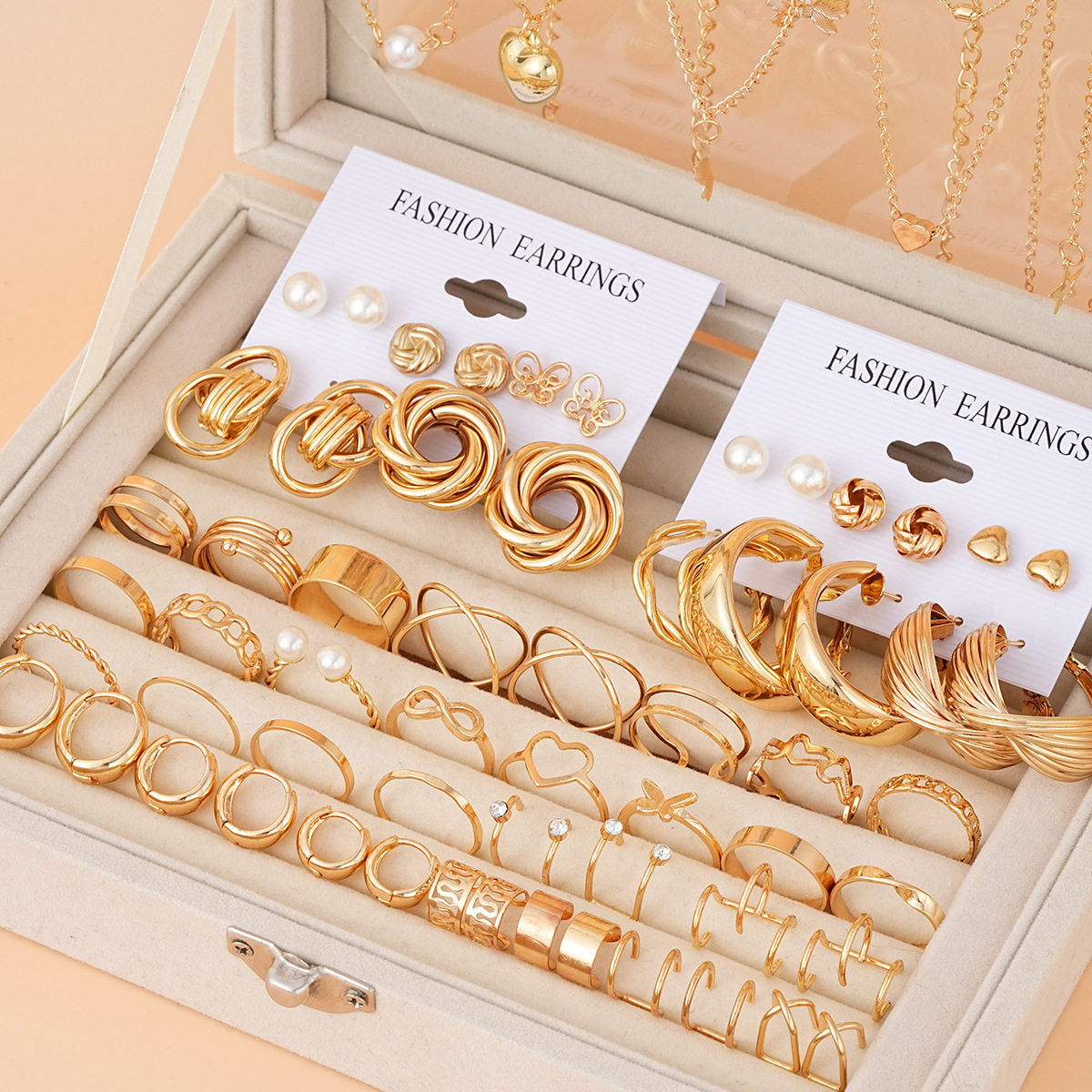 Earrings Necklaces Jewelry Sets Cross-Border European and American New Earrings Necklace Jewelry Set