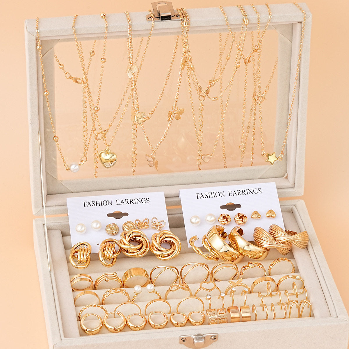 Earrings Necklaces Jewelry Sets Cross-Border European and American New Earrings Necklace Jewelry Set