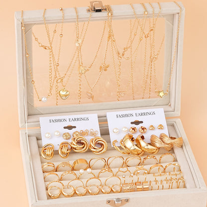 Earrings Necklaces Jewelry Sets Cross-Border European and American New Earrings Necklace Jewelry Set