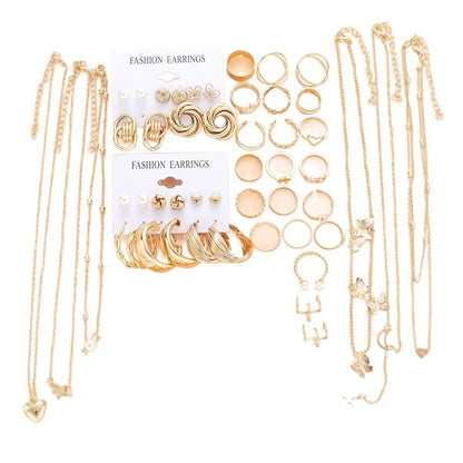 Earrings Necklaces Jewelry Sets Cross-Border European and American New Earrings Necklace Jewelry Set