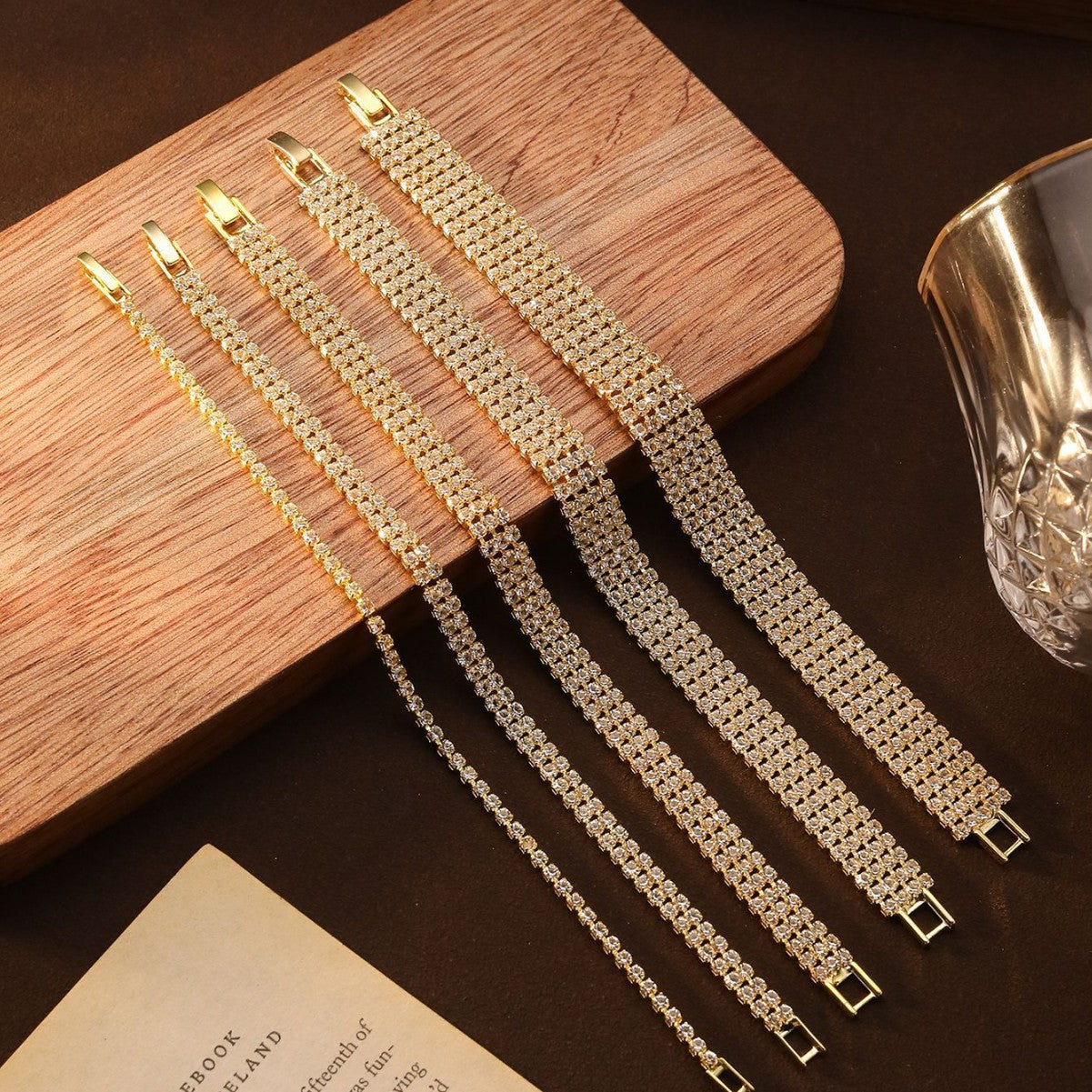 Cross-border Explosive Simple Fashion Rai Diamond Bracelet High-end Korean Style Light Luxury Full Diamond Bracelet European and American Style Personalized Bracelet