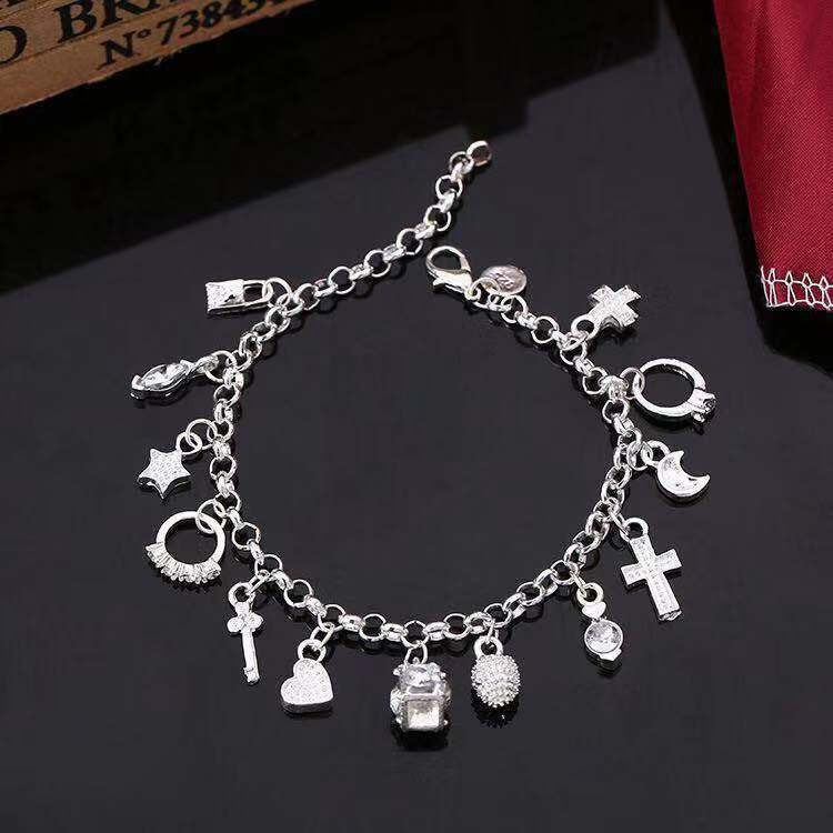 Wish Cross-Border European and American Fashion Accessories Bracelet for Women with Multiple Elements Moon Jewelry Personalized Jewelry Factory Direct Sales