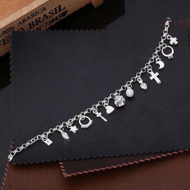 Wish Cross-Border European and American Fashion Accessories Bracelet for Women with Multiple Elements Moon Jewelry Personalized Jewelry Factory Direct Sales