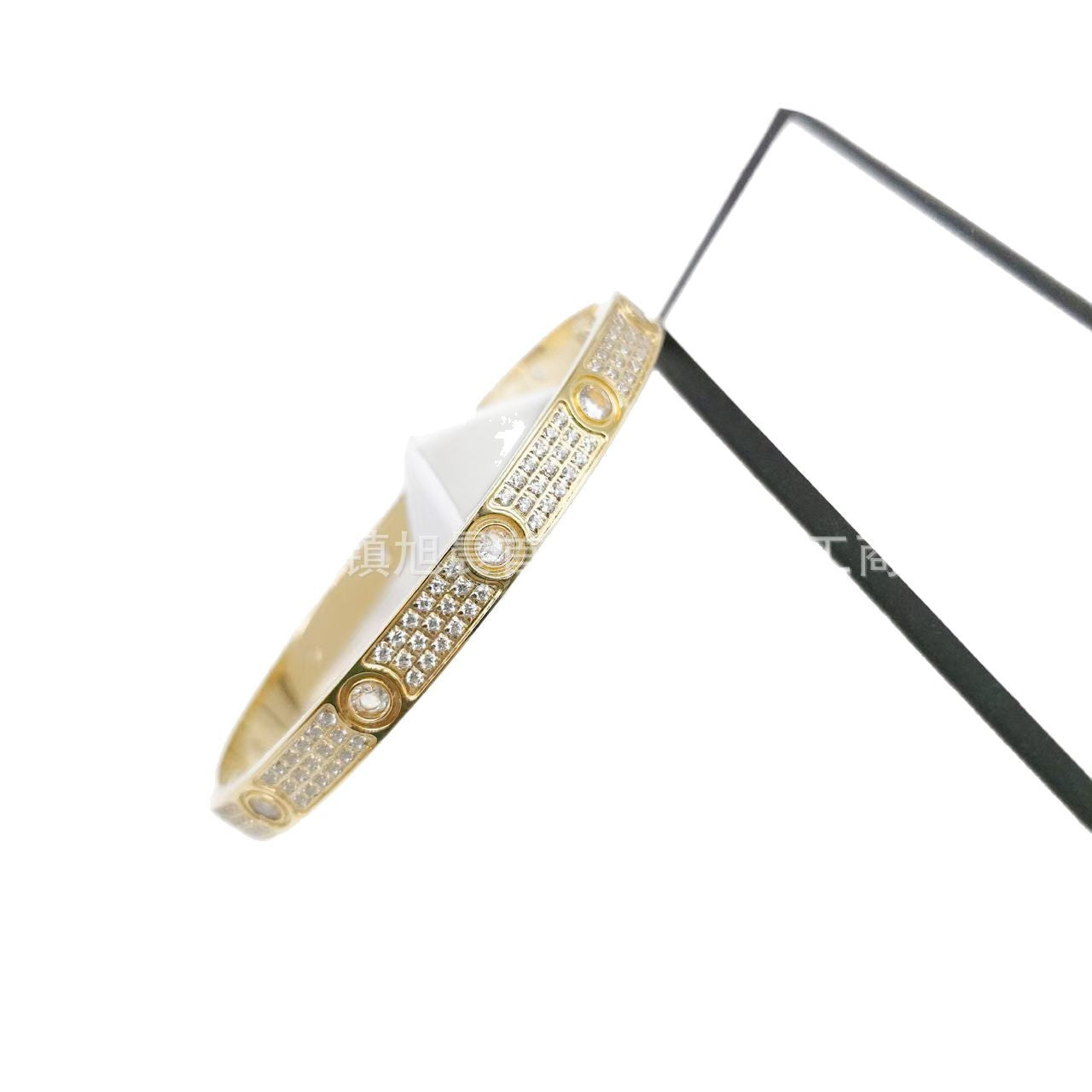 Hot card plus star bracelet screwdriver buckle bracelet 18K gold five generations full diamond bracelet cross-border e-commerce.