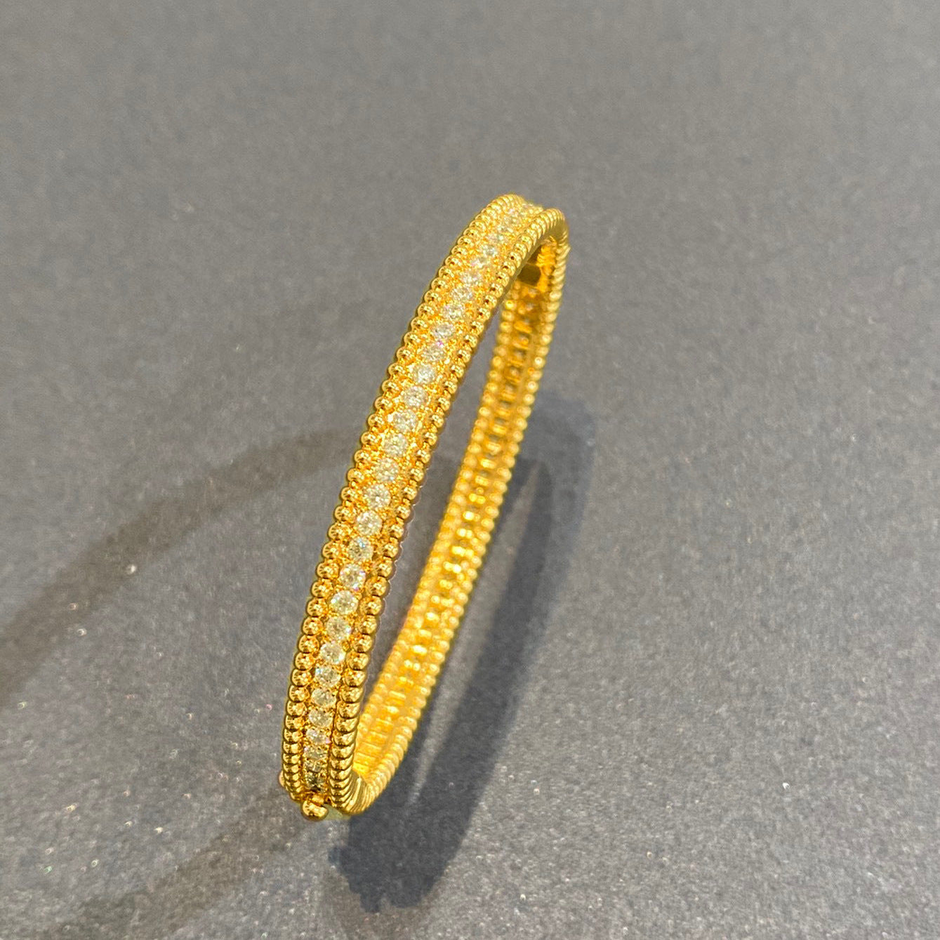 High version European and American ball side full diamond bracelet Mi Jin light luxury Joker fashion bead bracelet factory direct ins