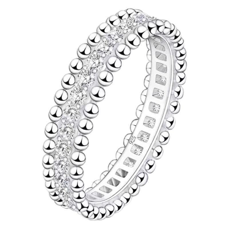 High-End Version of Diamond Ring for Women, Thick 18K Gold-Plated Bead Edge Full of Diamonds, Couple Ring Stackable Starry Sky Manufacturer Wholesale