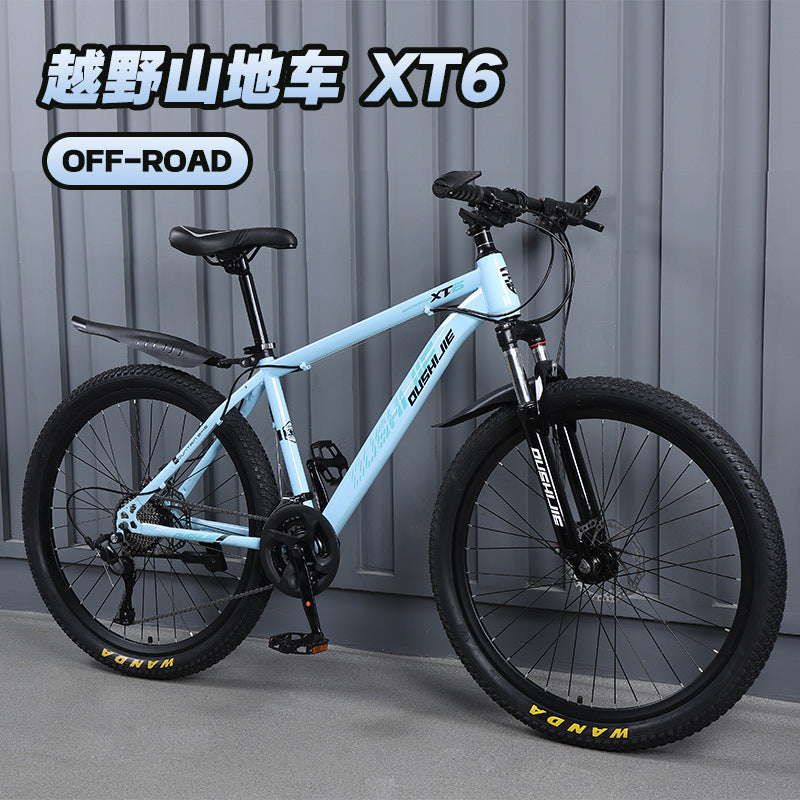 Mountain Bike Men and Women Adult Commuter Teenagers Variable Speed Student Shock Absorption off-Road Racing Bike Cross-Border