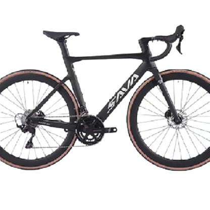 SAVA SAVA high-end full carbon fiber road bike 24-speed 7120 oil pressure disc brake ultra-light curved handle racing car