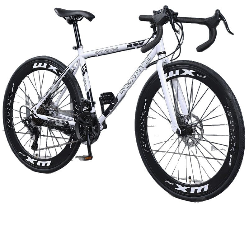 Road Bike Adult Variable Speed Dead Fly Super Light Curved Handle Racing Student Male Female Solid Tire Internet Celebrity Bike