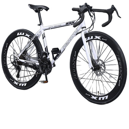Road Bike Adult Variable Speed Dead Fly Super Light Curved Handle Racing Student Male Female Solid Tire Internet Celebrity Bike