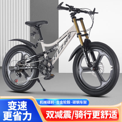 Children's Mountain Bike Cycling Road Bike Double Shock-Absorbing Cycling Bicycle Men's and Women's Same Bicycle Student Cycling Bicycle