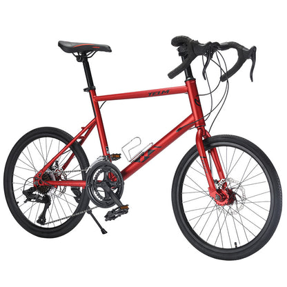 New 20-inch Road Bike Curved and Straight-handle Variable Speed Road Competition sports car Young Students Small Wheel Bicycle