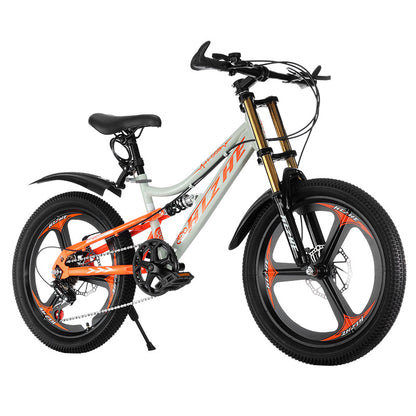 Children's Mountain Bike Cycling Road Bike Double Shock-Absorbing Cycling Bicycle Men's and Women's Same Bicycle Student Cycling Bicycle