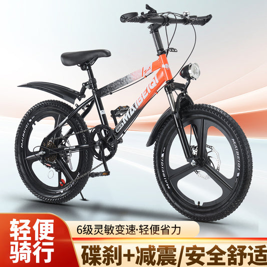 Children's Mountain Bike Primary and Secondary School Students Variable Speed Mountain Bike 8-14 Years Old Middle and Big Children Teenagers Outdoor Road Bike