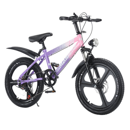 Children's Mountain Bike Primary and Secondary School Students Variable Speed Mountain Bike 8-14 Years Old Middle and Big Children Teenagers Outdoor Road Bike