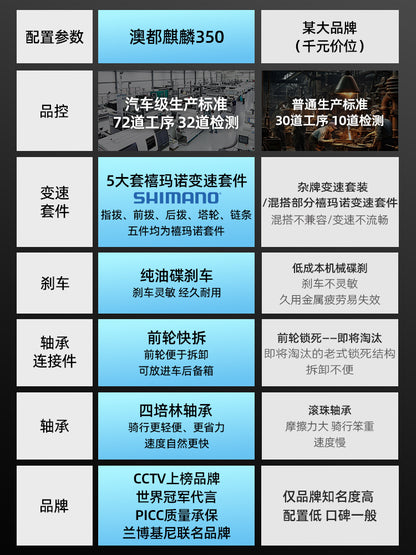 Aodou Mountain Bike Adult Male Female College Student Youth Variable Speed Bicycle Road Racing