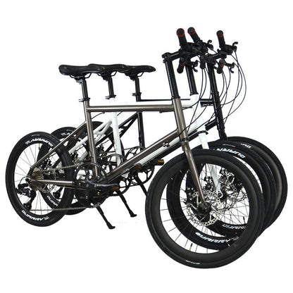 Kosda 20inch Ultra-Light Aluminum Alloy Variable Speed Bicycle Portable Adult Model Mobility Mini 451 Road Bicycle