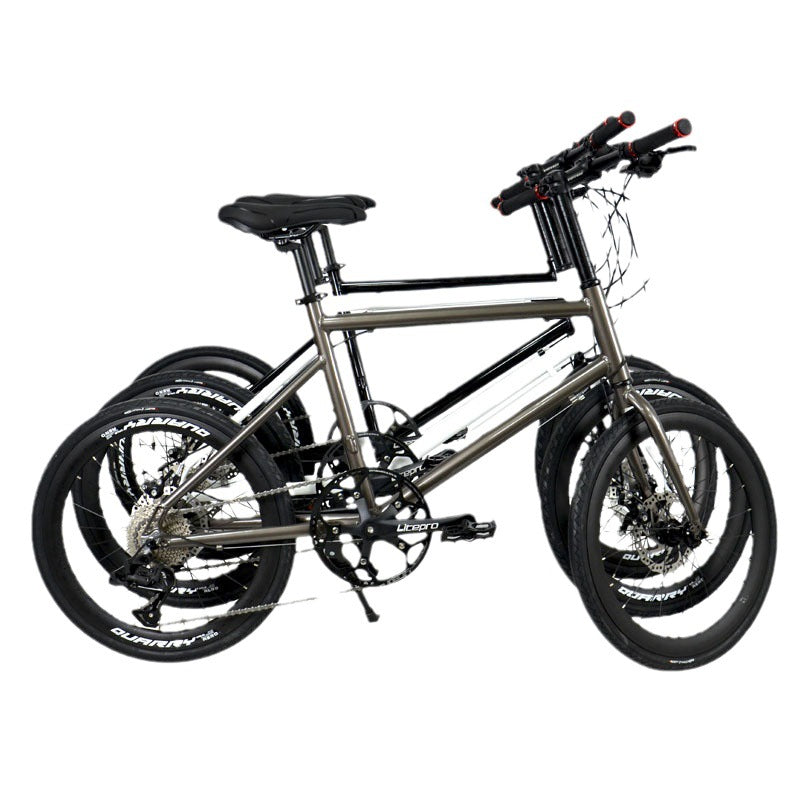 Kosda 20inch Ultra-Light Aluminum Alloy Variable Speed Bicycle Portable Adult Model Mobility Mini 451 Road Bicycle