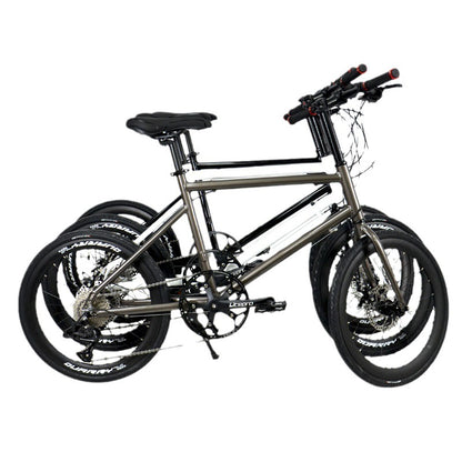 Kosda 20inch Ultra-Light Aluminum Alloy Variable Speed Bicycle Portable Adult Model Mobility Mini 451 Road Bicycle