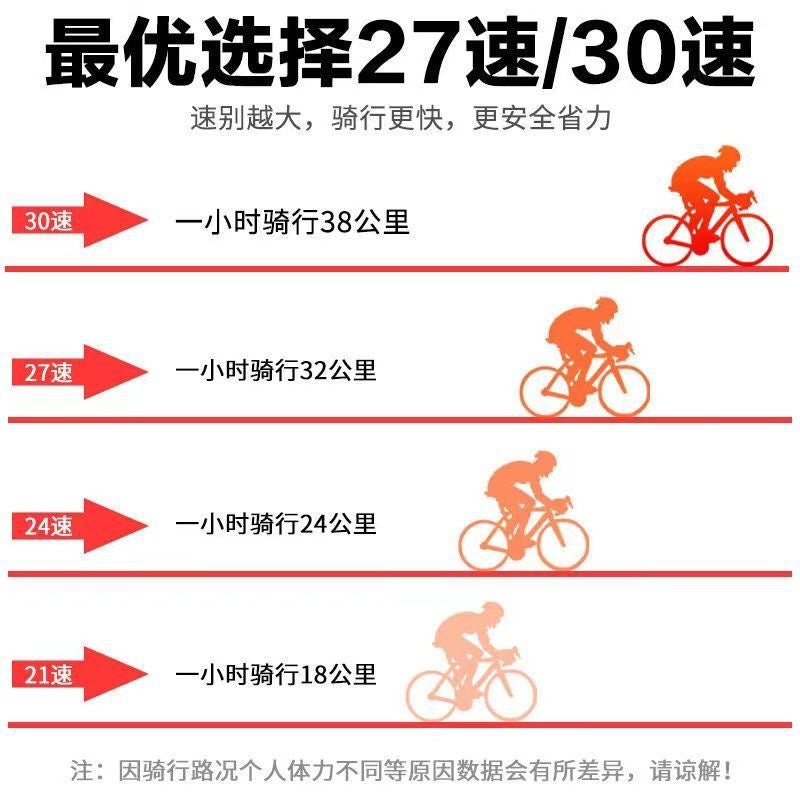 Shanghai Phoenix Brand Bicycle Mountain Bike Men's and Women's Variable Speed Shock-Absorbing Disc Brake Off-Road Adult Off-Road Road Scooter