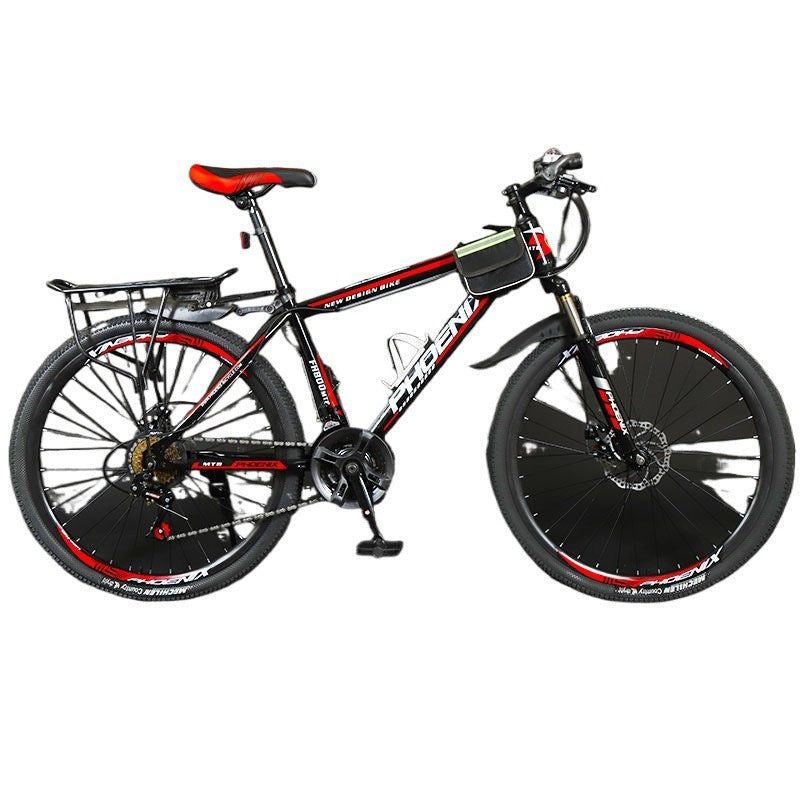 Shanghai Phoenix Brand Bicycle Mountain Bike Men's and Women's Variable Speed Shock-Absorbing Disc Brake Off-Road Adult Off-Road Road Scooter