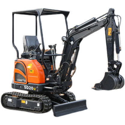 Small Excavator, Multi-Functional Engineering Micro-Digger, Indoor Demolition and Crushing Micro-Digger, Orchard Agricultural Mini-Digger