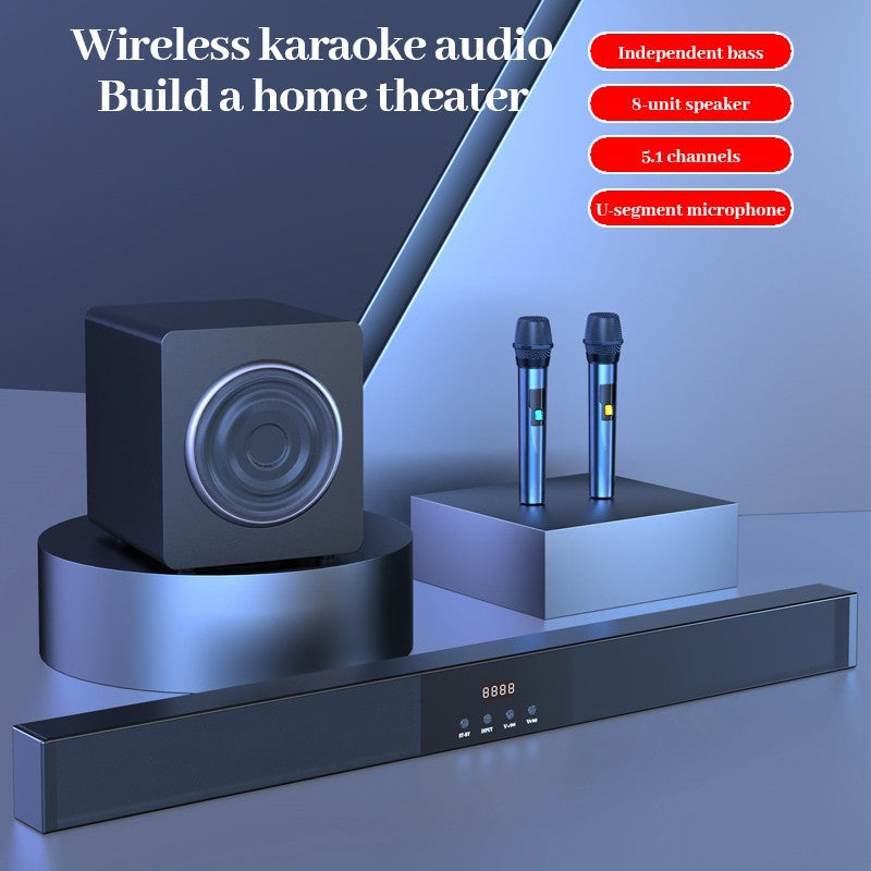 Home Theater Audio Ktv Microphone Bluetooth Speaker