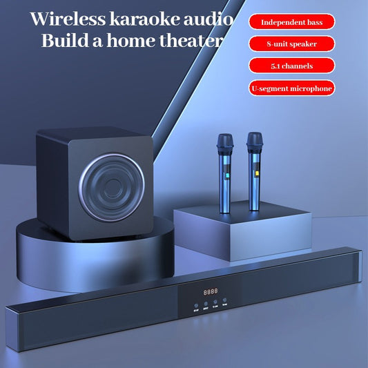 Home Theater Audio Ktv Microphone Bluetooth Speaker