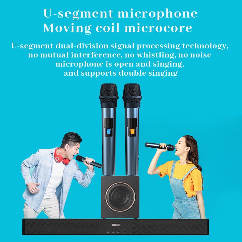 Home Theater Audio Ktv Microphone Bluetooth Speaker