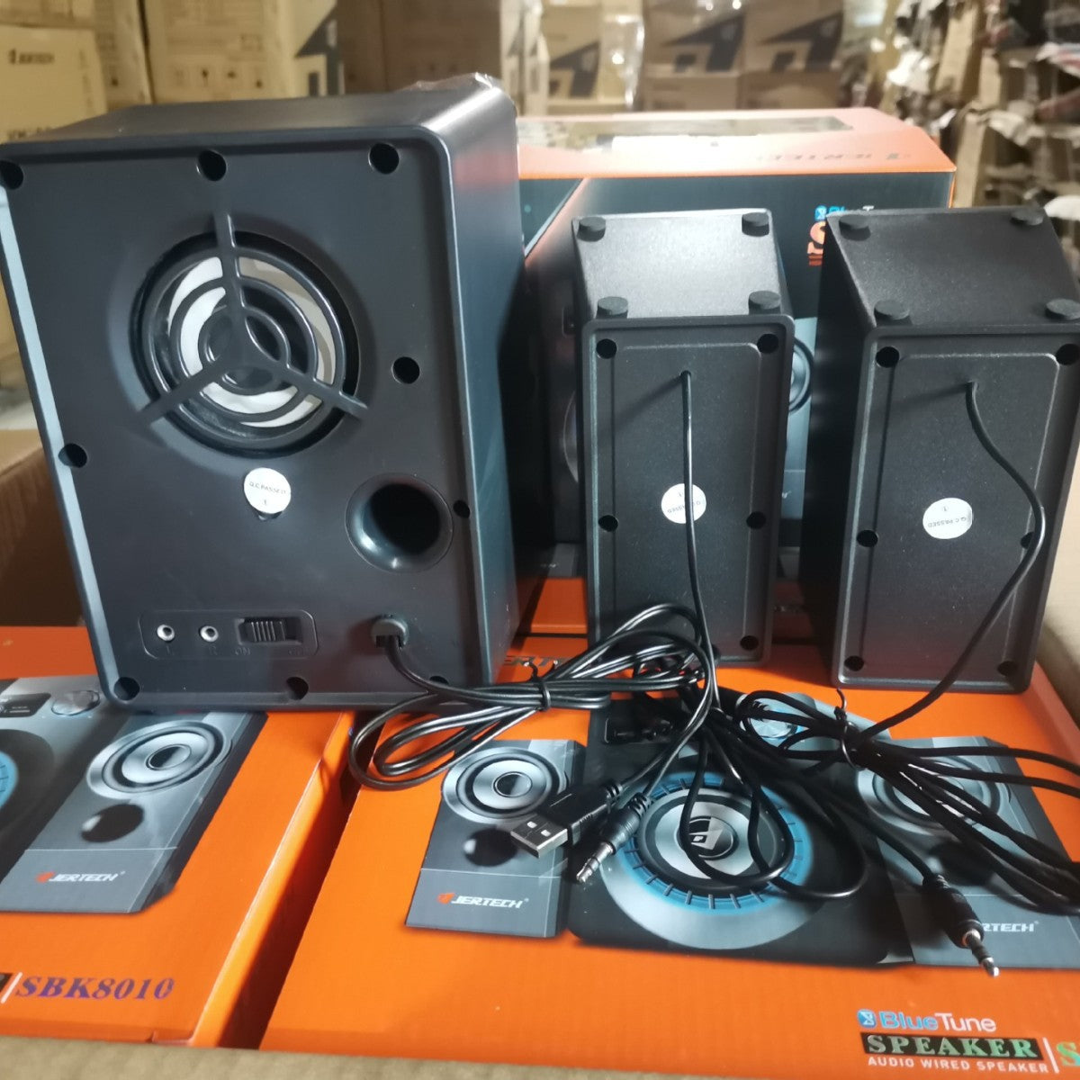 Desktop Computer Audio 3D Subwoofer Bluetooth Speaker Wired Desktop USB Small Power Amplifier Combination Audio