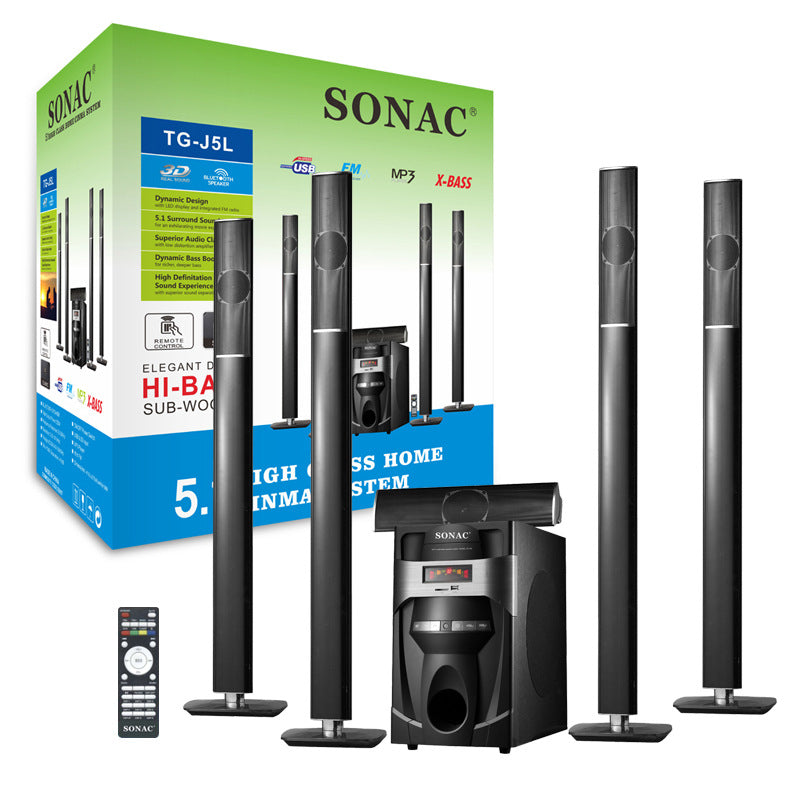 5.1 Bluetooth subwoofer multimedia Bluetooth Home Theater High-power speaker audio Africa Ghana