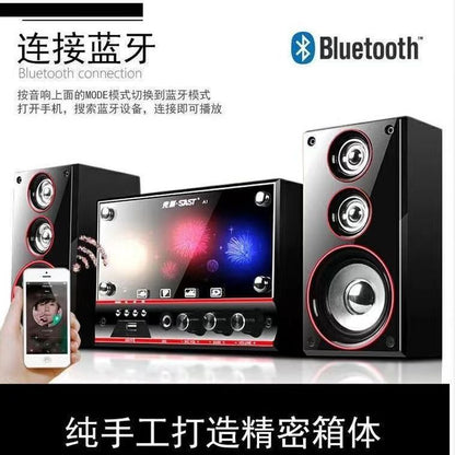 Xianke Computer Audio Desktop Home Overweight Subwoofer Desktop Notebook 2.1 Active Game Bluetooth Speaker