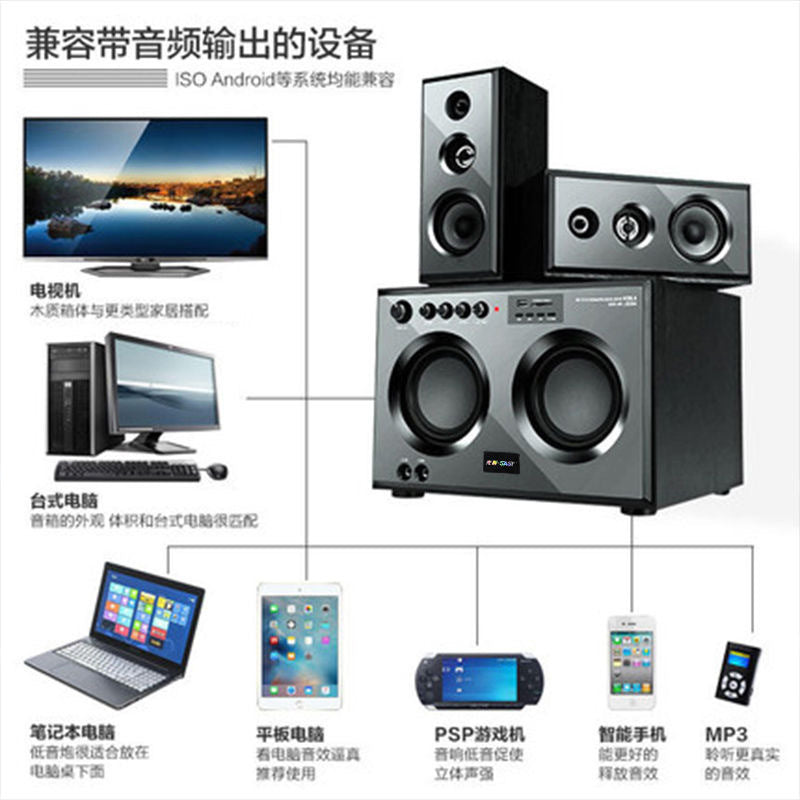 Xianke Q2 Bluetooth Speaker Karaoke Desktop Computer Tv Audio Home Ktv Subwoofer Wholesale High-Quality Sound