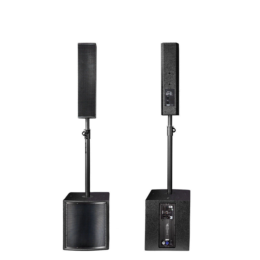Hot-Selling Active Column Speakers with Built-In Dsp Module, Column Audio, 12inch Subwoofers, 4*4inch Banquet Hall Weddings
