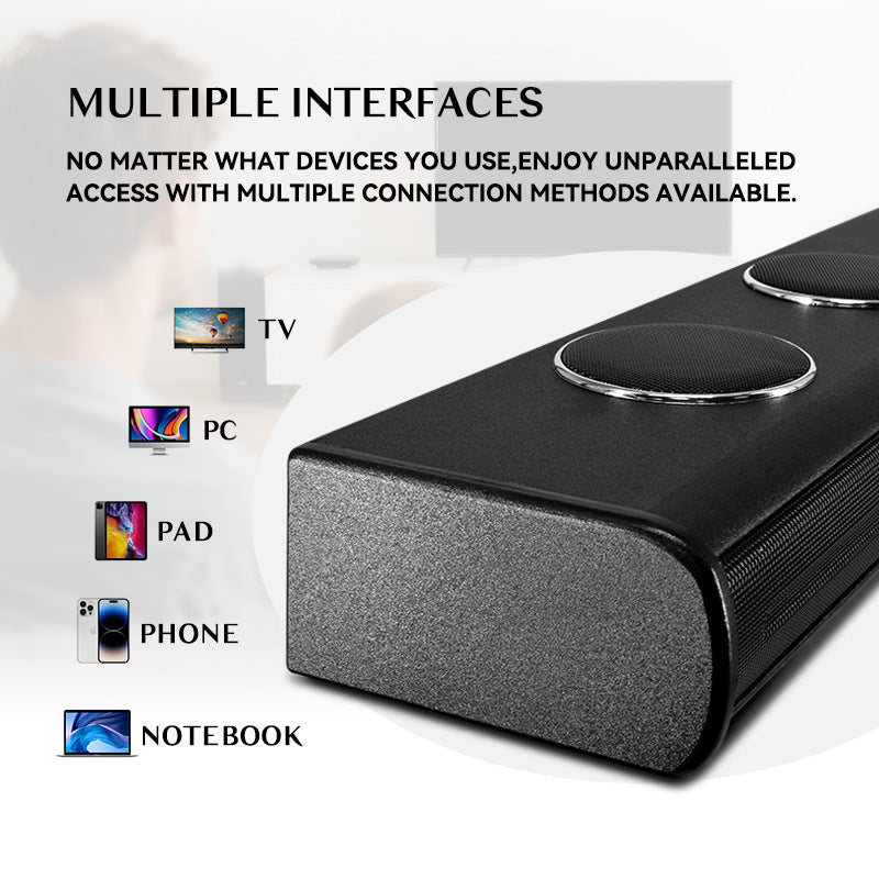 Cross-Border Wholesale Echo Wall Bluetooth Speaker High-Power Desktop Home Theater-Grade TV Wall Hanging Sound Heater Audio