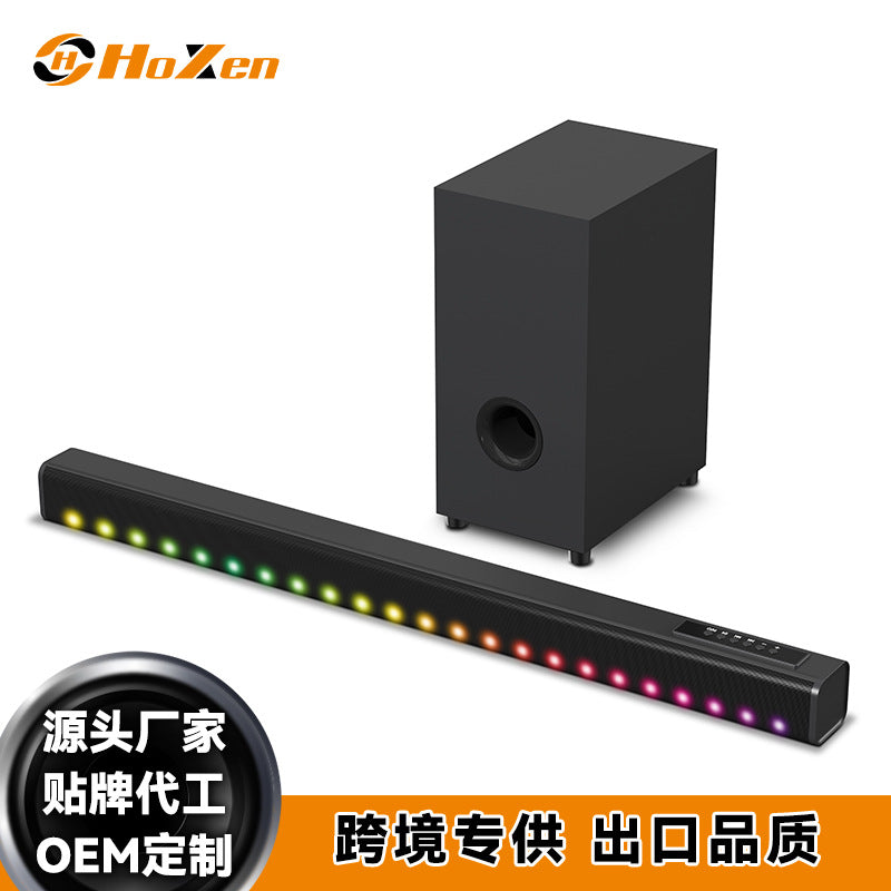Foreign Trade Export Hoxen Sound Heater Echo Wall Audio TV Wall Hanging New Long Bluetooth Subwoofer Stereo