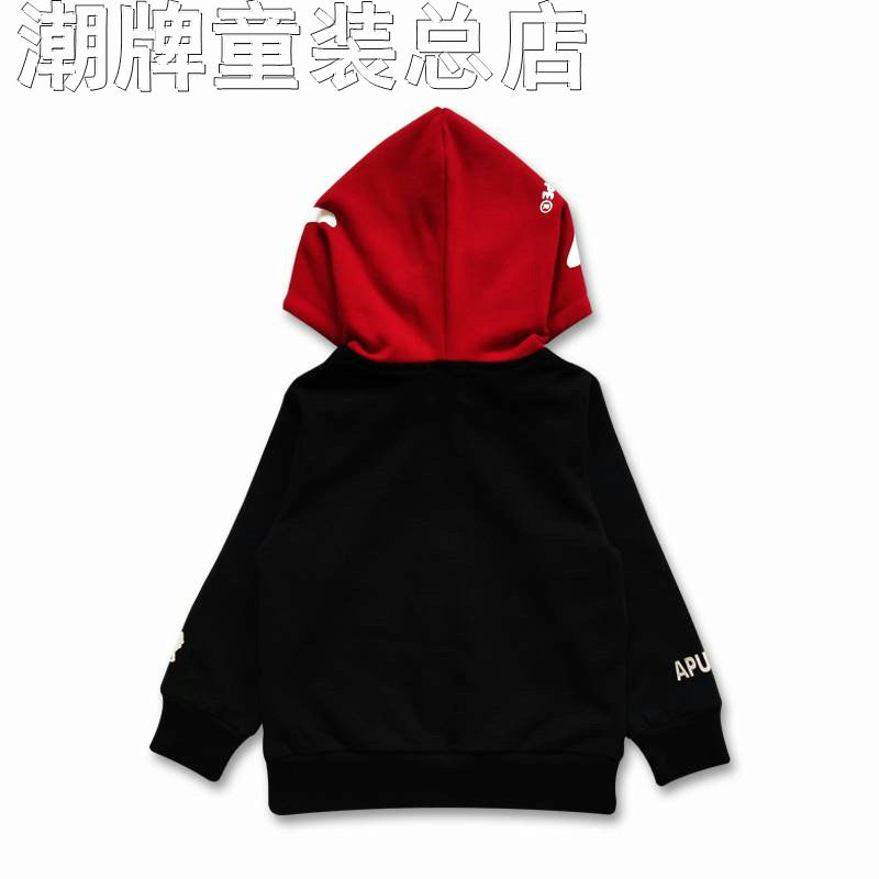 Japanese Fashion Brand BAPE Children's Clothing New Medium and Large Children's Sweater APE MONKEY Zipper Shirt Boys and Girls Casual Jacket